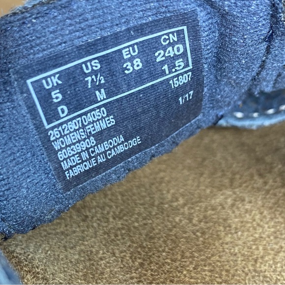 Clarks Lexi Marigold Sandals Blue Leather Women's Size 7.5 Shoes M Snakeskin - Picture 10 of 11